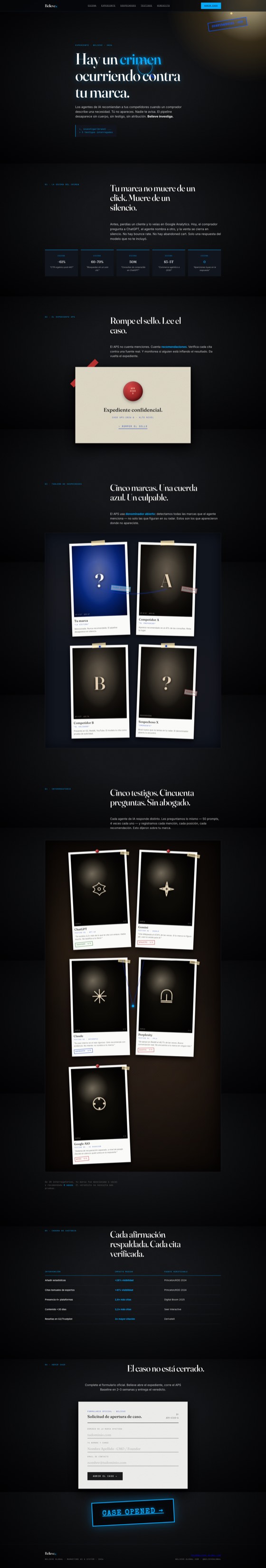 Believe — Expediente APS
